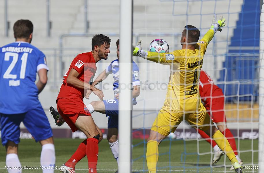 Geisterspiel, COVID-19, Pandemie, 1. FC Heidenheim, SV Darmstadt 98, 2. Bundesliga, Regionalsport, Voetball, Sport, Saison 2020/2021, Le Football, Germany, Futbol, Fussball, Fotball, Deutschland, DFB, Calcio, Aktion, Action - Bild-ID: 1006882