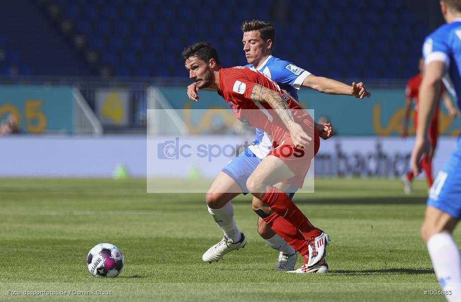 Geisterspiel, COVID-19, Pandemie, 1. FC Heidenheim, SV Darmstadt 98, 2. Bundesliga, Regionalsport, Voetball, Sport, Saison 2020/2021, Le Football, Germany, Futbol, Fussball, Fotball, Deutschland, DFB, Calcio, Aktion, Action - Bild-ID: 1006883