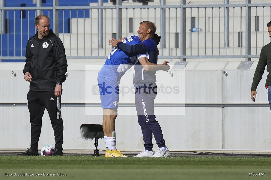 Geisterspiel, COVID-19, Pandemie, 1. FC Heidenheim, SV Darmstadt 98, 2. Bundesliga, Regionalsport, Voetball, Sport, Saison 2020/2021, Le Football, Germany, Futbol, Fussball, Fotball, Deutschland, DFB, Calcio, Aktion, Action - Bild-ID: 1006895