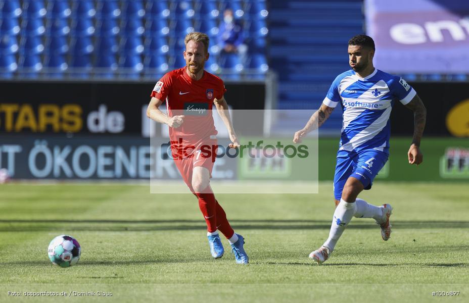 Geisterspiel, COVID-19, Pandemie, 1. FC Heidenheim, SV Darmstadt 98, 2. Bundesliga, Regionalsport, Voetball, Sport, Saison 2020/2021, Le Football, Germany, Futbol, Fussball, Fotball, Deutschland, DFB, Calcio, Aktion, Action - Bild-ID: 1006897