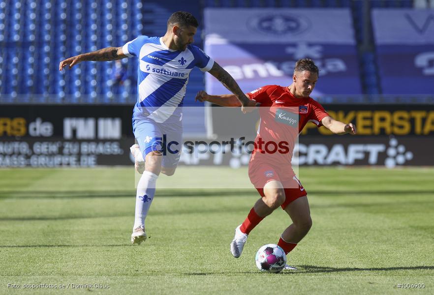 Geisterspiel, COVID-19, Pandemie, 1. FC Heidenheim, SV Darmstadt 98, 2. Bundesliga, Regionalsport, Voetball, Sport, Saison 2020/2021, Le Football, Germany, Futbol, Fussball, Fotball, Deutschland, DFB, Calcio, Aktion, Action - Bild-ID: 1006900