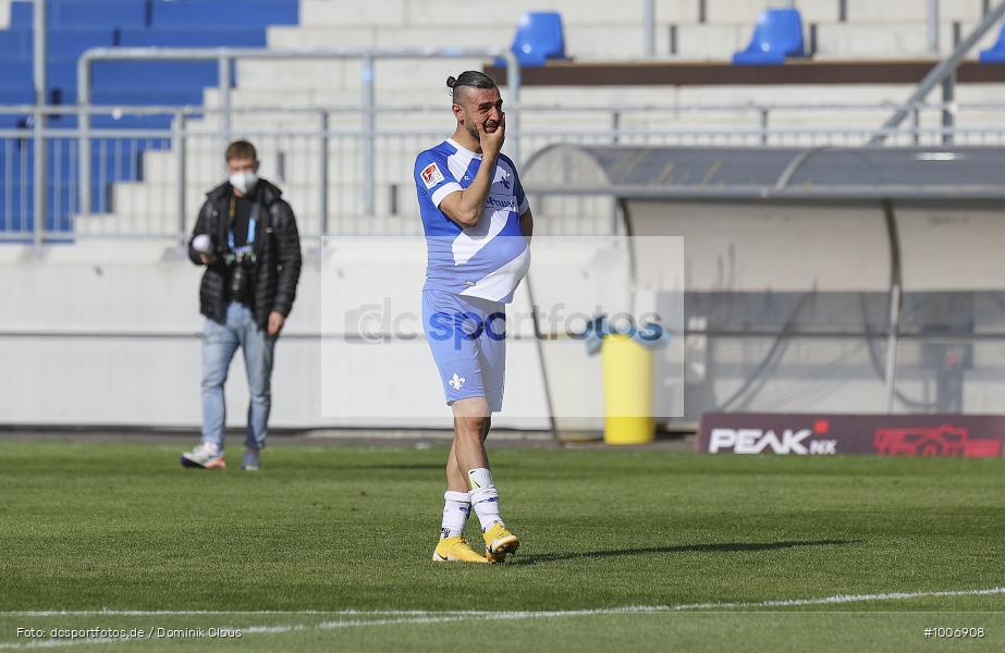 Geisterspiel, COVID-19, Pandemie, 1. FC Heidenheim, SV Darmstadt 98, 2. Bundesliga, Regionalsport, Voetball, Sport, Saison 2020/2021, Le Football, Germany, Futbol, Fussball, Fotball, Deutschland, DFB, Calcio, Aktion, Action - Bild-ID: 1006908