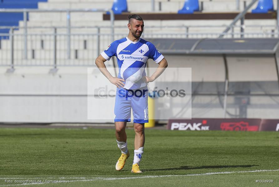 Geisterspiel, COVID-19, Pandemie, 1. FC Heidenheim, SV Darmstadt 98, 2. Bundesliga, Regionalsport, Voetball, Sport, Saison 2020/2021, Le Football, Germany, Futbol, Fussball, Fotball, Deutschland, DFB, Calcio, Aktion, Action - Bild-ID: 1006909