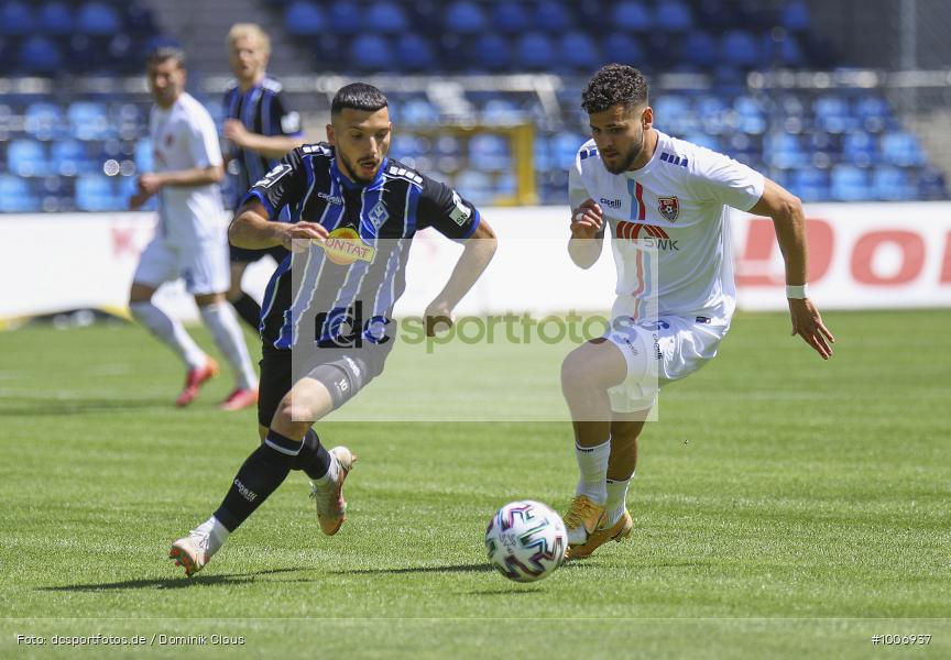 Geisterspiel, COVID-19, Pandemie, KFC Uerdingen, SV Waldhof Mannheim, 3. Liga, Regionalsport, Voetball, Sport, Saison 2020/2021, Le Football, Germany, Futbol, Fussball, Fotball, Deutschland, DFB, Calcio, Aktion, Action - Bild-ID: 1006937