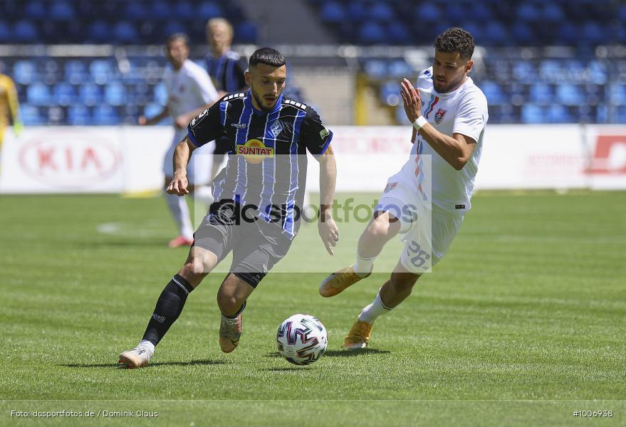 Geisterspiel, COVID-19, Pandemie, KFC Uerdingen, SV Waldhof Mannheim, 3. Liga, Regionalsport, Voetball, Sport, Saison 2020/2021, Le Football, Germany, Futbol, Fussball, Fotball, Deutschland, DFB, Calcio, Aktion, Action - Bild-ID: 1006938