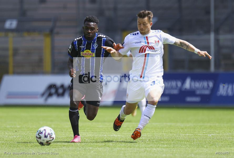 Geisterspiel, COVID-19, Pandemie, KFC Uerdingen, SV Waldhof Mannheim, 3. Liga, Regionalsport, Voetball, Sport, Saison 2020/2021, Le Football, Germany, Futbol, Fussball, Fotball, Deutschland, DFB, Calcio, Aktion, Action - Bild-ID: 1006951