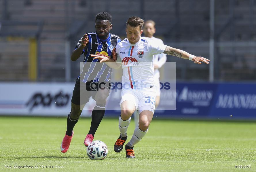 Geisterspiel, COVID-19, Pandemie, KFC Uerdingen, SV Waldhof Mannheim, 3. Liga, Regionalsport, Voetball, Sport, Saison 2020/2021, Le Football, Germany, Futbol, Fussball, Fotball, Deutschland, DFB, Calcio, Aktion, Action - Bild-ID: 1006953