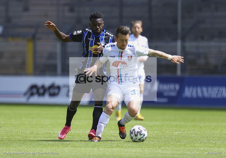 Geisterspiel, COVID-19, Pandemie, KFC Uerdingen, SV Waldhof Mannheim, 3. Liga, Regionalsport, Voetball, Sport, Saison 2020/2021, Le Football, Germany, Futbol, Fussball, Fotball, Deutschland, DFB, Calcio, Aktion, Action - Bild-ID: 1006955