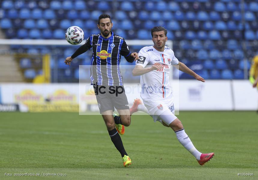 Geisterspiel, COVID-19, Pandemie, KFC Uerdingen, SV Waldhof Mannheim, 3. Liga, Regionalsport, Voetball, Sport, Saison 2020/2021, Le Football, Germany, Futbol, Fussball, Fotball, Deutschland, DFB, Calcio, Aktion, Action - Bild-ID: 1006961