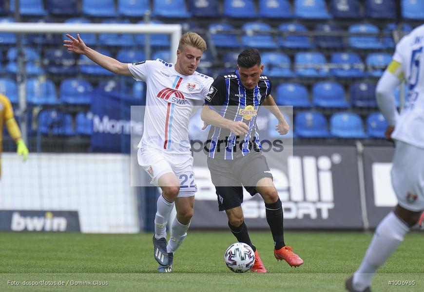 Geisterspiel, COVID-19, Pandemie, KFC Uerdingen, SV Waldhof Mannheim, 3. Liga, Regionalsport, Voetball, Sport, Saison 2020/2021, Le Football, Germany, Futbol, Fussball, Fotball, Deutschland, DFB, Calcio, Aktion, Action - Bild-ID: 1006965