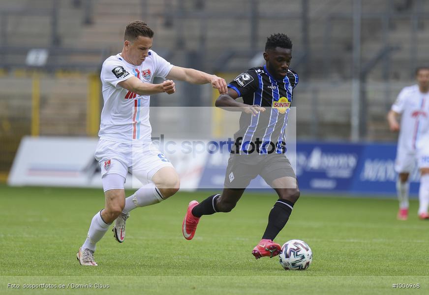 Geisterspiel, COVID-19, Pandemie, KFC Uerdingen, SV Waldhof Mannheim, 3. Liga, Regionalsport, Voetball, Sport, Saison 2020/2021, Le Football, Germany, Futbol, Fussball, Fotball, Deutschland, DFB, Calcio, Aktion, Action - Bild-ID: 1006968