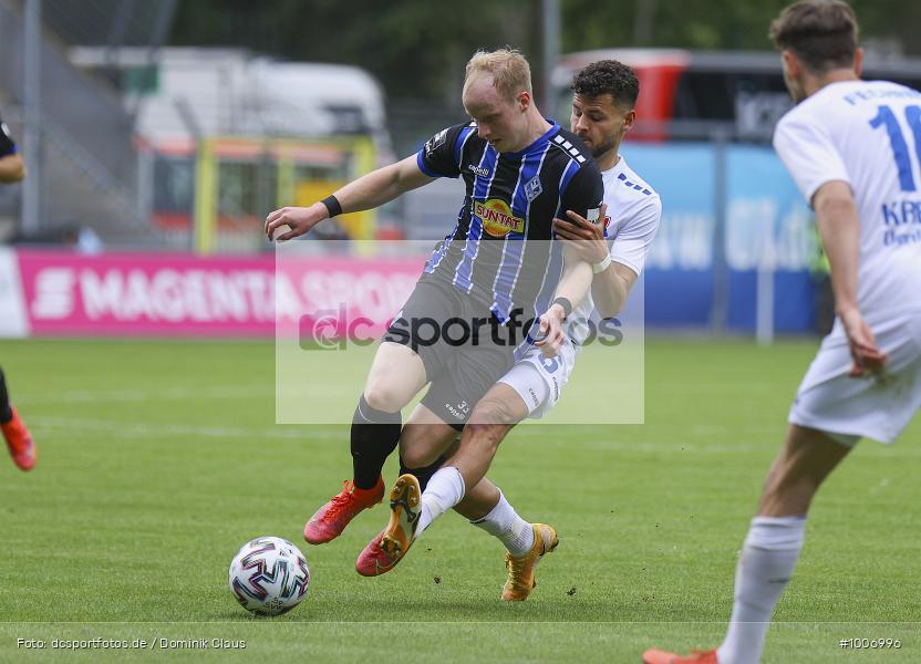 Geisterspiel, COVID-19, Pandemie, KFC Uerdingen, SV Waldhof Mannheim, 3. Liga, Regionalsport, Voetball, Sport, Saison 2020/2021, Le Football, Germany, Futbol, Fussball, Fotball, Deutschland, DFB, Calcio, Aktion, Action - Bild-ID: 1006996