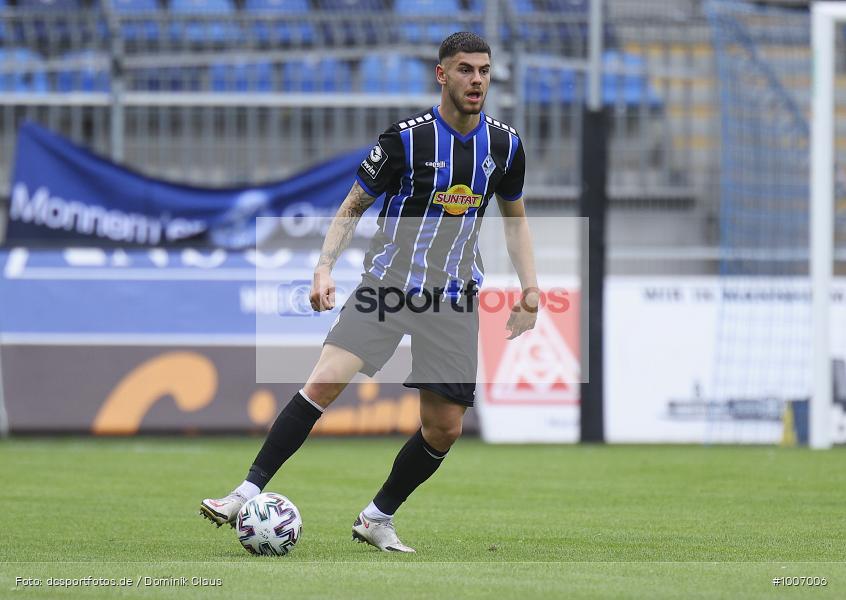 Geisterspiel, COVID-19, Pandemie, KFC Uerdingen, SV Waldhof Mannheim, 3. Liga, Regionalsport, Voetball, Sport, Saison 2020/2021, Le Football, Germany, Futbol, Fussball, Fotball, Deutschland, DFB, Calcio, Aktion, Action - Bild-ID: 1007006