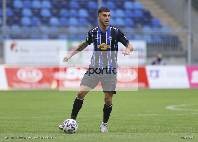 Geisterspiel, COVID-19, Pandemie, KFC Uerdingen, SV Waldhof Mannheim, 3. Liga, Regionalsport, Voetball, Sport, Saison 2020/2021, Le Football, Germany, Futbol, Fussball, Fotball, Deutschland, DFB, Calcio, Aktion, Action - Bild-ID: 1007009