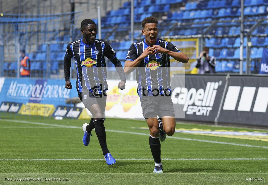 Geisterspiel, COVID-19, Pandemie, KFC Uerdingen, SV Waldhof Mannheim, 3. Liga, Regionalsport, Voetball, Sport, Saison 2020/2021, Le Football, Germany, Futbol, Fussball, Fotball, Deutschland, DFB, Calcio, Aktion, Action - Bild-ID: 1007019