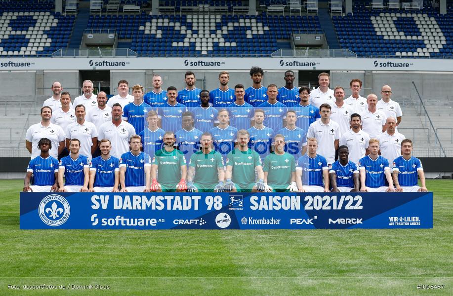 SV Darmstadt 98, GER, Totale Presstermin, Präsentation, Vorstellung, Porträt, Kader, Voetball, Sport, Saison 2021/2022, Le Football, Germany, Futbol, Fussball, Fotball, Deutschland, DFB, Calcio, Aktion, Action - Bild-ID: 1008487