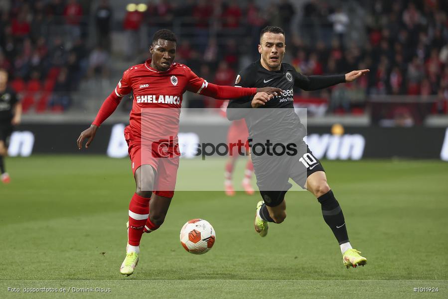 Eintracht Frankfurt, Royal Antwerpen, Royal Antwerp FC, Europa League, UEFA, Voetball, Sport, Le Football, Germany, Futbol, Fotball, Fussball, Deutschland, DFL, DFB, Calcio, 2021/22, Saison 2021/2021 - Bild-ID: 1011924 Eintracht Frankfurt, Royal Antwerpen, Royal Antwerp FC, Europa League, UEFA, Voetball, Sport, Le Football, Germany, Futbol, Fotball, Fussball, Deutschland, DFL, DFB, Calcio, 2021/22, Saison 2021/2021 - Bild-ID: 1011924