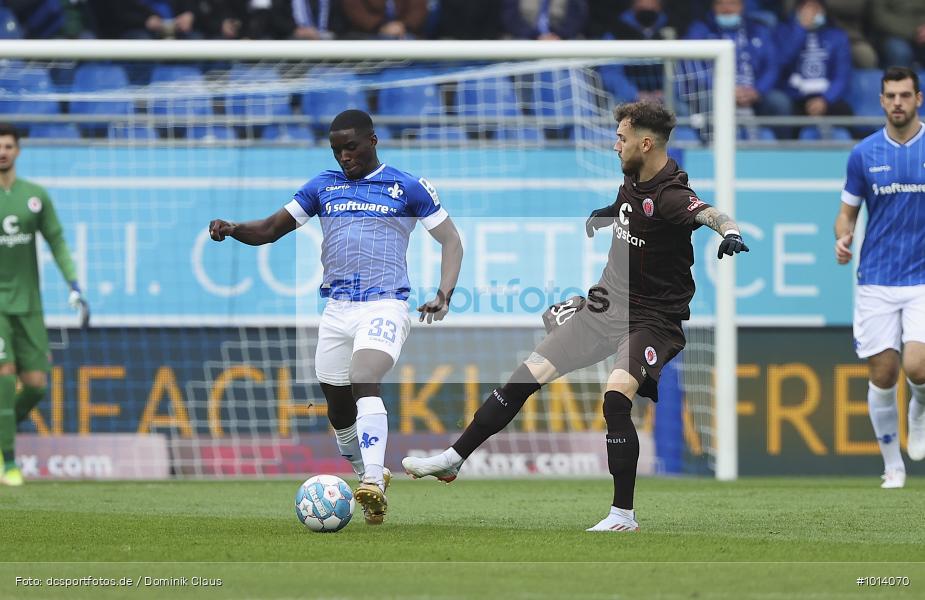 FC St. Pauli, SV Darmstadt 98, 2. Bundesliga, 2. Liga, Voetball, Sport, Le Football, Germany, Futbol, Fotball, Fussball, Deutschland, DFL, DFB, Calcio, 2021/22, Saison 2021/2022 - Bild-ID: 1014070