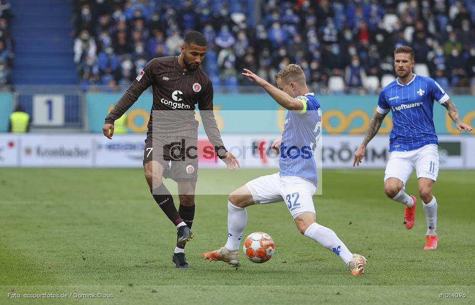 FC St. Pauli, SV Darmstadt 98, 2. Bundesliga, 2. Liga, Voetball, Sport, Le Football, Germany, Futbol, Fotball, Fussball, Deutschland, DFL, DFB, Calcio, 2021/22, Saison 2021/2022 - Bild-ID: 1014096