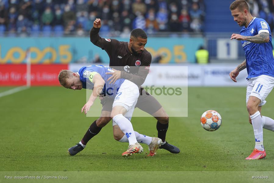 FC St. Pauli, SV Darmstadt 98, 2. Bundesliga, 2. Liga, Voetball, Sport, Le Football, Germany, Futbol, Fotball, Fussball, Deutschland, DFL, DFB, Calcio, 2021/22, Saison 2021/2022 - Bild-ID: 1014098