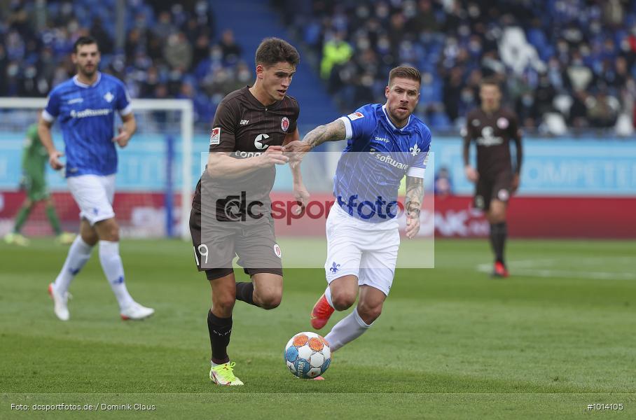FC St. Pauli, SV Darmstadt 98, 2. Bundesliga, 2. Liga, Voetball, Sport, Le Football, Germany, Futbol, Fotball, Fussball, Deutschland, DFL, DFB, Calcio, 2021/22, Saison 2021/2022 - Bild-ID: 1014105