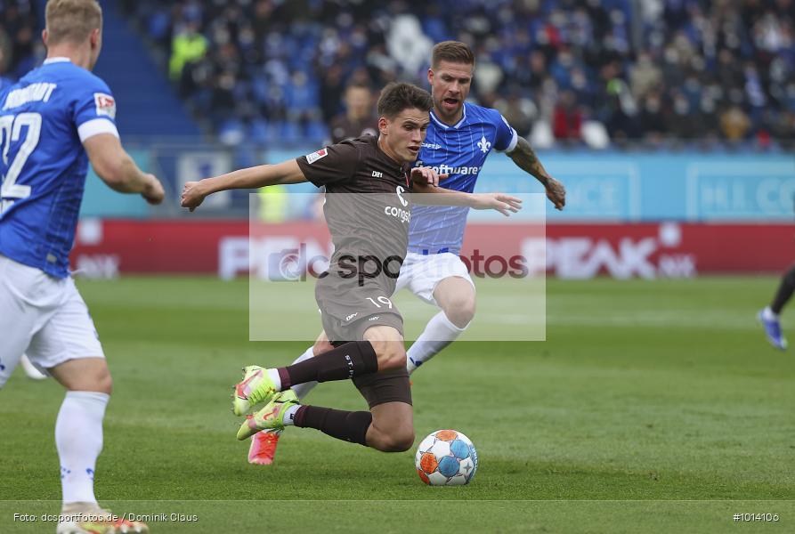 FC St. Pauli, SV Darmstadt 98, 2. Bundesliga, 2. Liga, Voetball, Sport, Le Football, Germany, Futbol, Fotball, Fussball, Deutschland, DFL, DFB, Calcio, 2021/22, Saison 2021/2022 - Bild-ID: 1014106