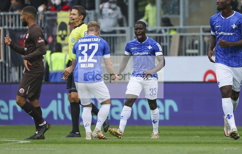 FC St. Pauli, SV Darmstadt 98, 2. Bundesliga, 2. Liga, Voetball, Sport, Le Football, Germany, Futbol, Fotball, Fussball, Deutschland, DFL, DFB, Calcio, 2021/22, Saison 2021/2022 - Bild-ID: 1014108