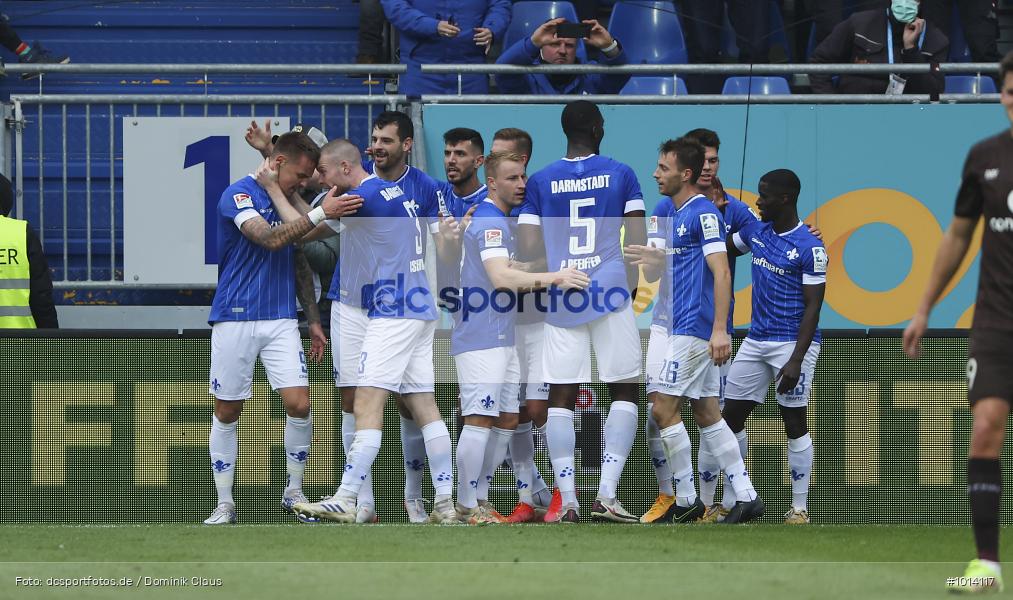 FC St. Pauli, SV Darmstadt 98, 2. Bundesliga, 2. Liga, Voetball, Sport, Le Football, Germany, Futbol, Fotball, Fussball, Deutschland, DFL, DFB, Calcio, 2021/22, Saison 2021/2022 - Bild-ID: 1014117