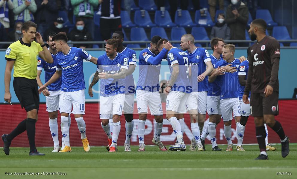 FC St. Pauli, SV Darmstadt 98, 2. Bundesliga, 2. Liga, Voetball, Sport, Le Football, Germany, Futbol, Fotball, Fussball, Deutschland, DFL, DFB, Calcio, 2021/22, Saison 2021/2022 - Bild-ID: 1014122