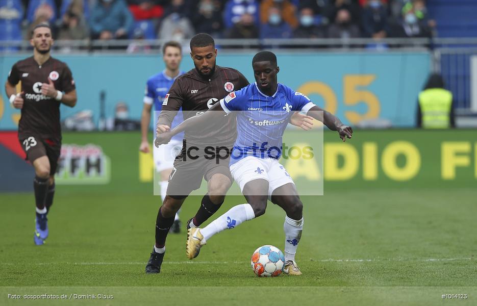 FC St. Pauli, SV Darmstadt 98, 2. Bundesliga, 2. Liga, Voetball, Sport, Le Football, Germany, Futbol, Fotball, Fussball, Deutschland, DFL, DFB, Calcio, 2021/22, Saison 2021/2022 - Bild-ID: 1014123