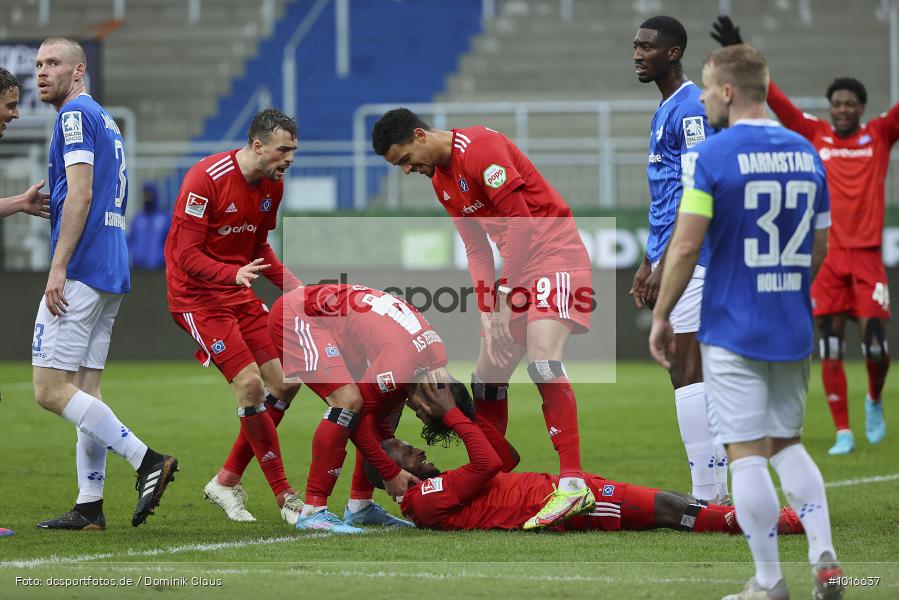 Hamburger SV, SV Darmstadt 98, 2. Bundesliga, 2. Liga, Voetball, Sport, Le Football, Germany, Futbol, Fotball, Fussball, Deutschland, DFL, DFB, Calcio, 2021/22, Saison 2021/2022 - Bild-ID: 1016637