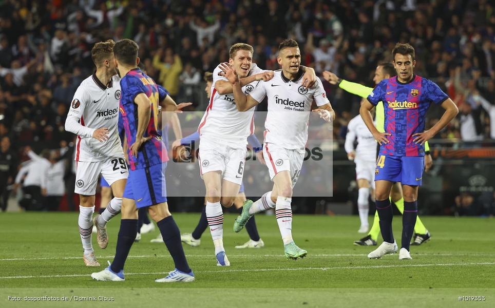 Eintracht Frankfurt, Barca, FC Barcelona, Europa League, UEFA, Voetball, Sport, Le Football, Germany, Futbol, Fotball, Fussball, Deutschland, DFL, DFB, Calcio, 2021/22, Saison 2021/2021 - Bild-ID: 1019353