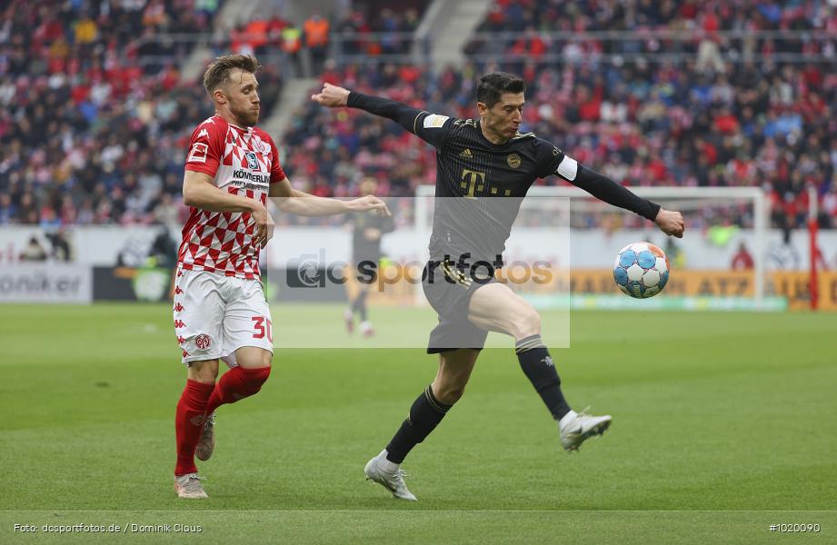 FC Bayern München, 1. FSV Mainz 05, Liga, Bundesliga, Voetball, Sport, Le Football, Germany, Futbol, Fotball, Fussball, Deutschland, DFL, DFB, Calcio, 2021/22, Saison 2021/2021 - Bild-ID: 1020090