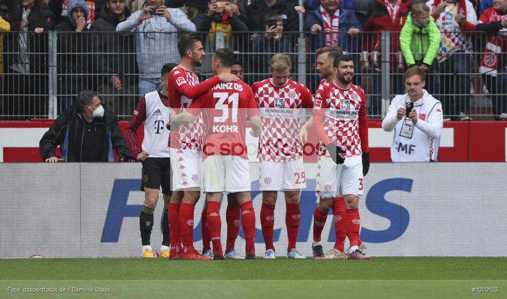 FC Bayern München, 1. FSV Mainz 05, Liga, Bundesliga, Voetball, Sport, Le Football, Germany, Futbol, Fotball, Fussball, Deutschland, DFL, DFB, Calcio, 2021/22, Saison 2021/2021 - Bild-ID: 1020123