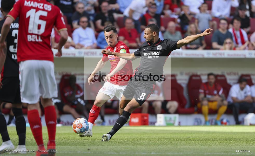 Eintracht Frankfurt, 1. FSV Mainz 05, Liga, Bundesliga, Voetball, Sport, Le Football, Germany, Futbol, Fotball, Fussball, Deutschland, DFL, DFB, Calcio, 2021/22, Saison 2021/2021 - Bild-ID: 1020834