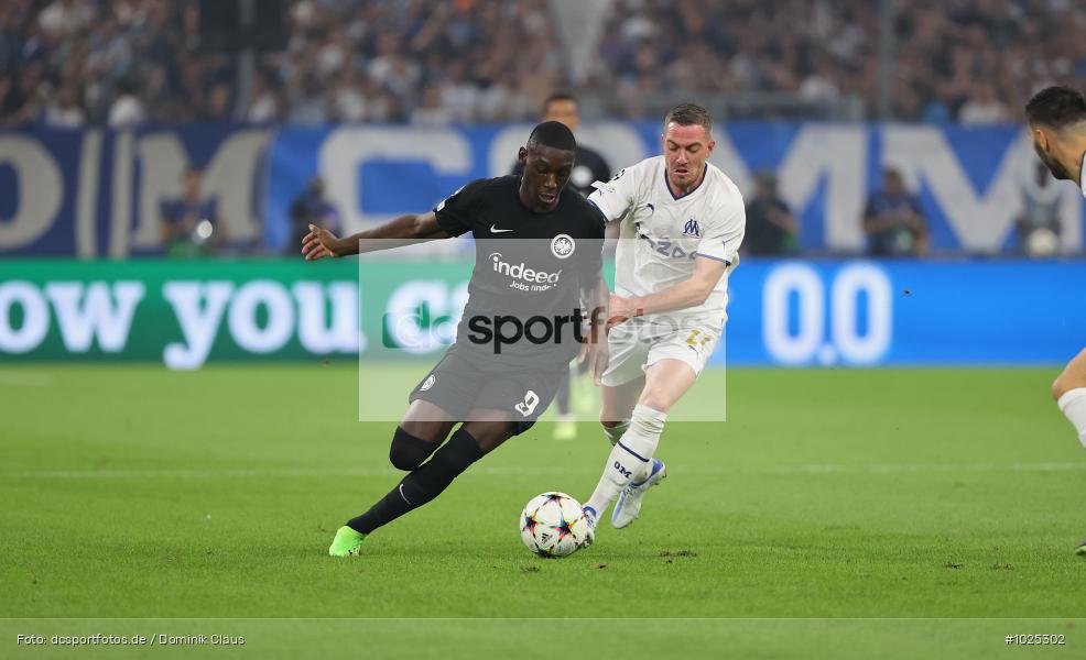 Eintracht Frankfurt, Olympique de Marseille, CL, Champions League, UEFA, Voetball, Sport, Le Football, Germany, Futbol, Fotball, Fussball, Deutschland, DFL, DFB, Calcio, 2022/23, Saison 2022/2023 - Bild-ID: 1025302 Eintracht Frankfurt, Olympique de Marseille, CL, Champions League, UEFA, Voetball, Sport, Le Football, Germany, Futbol, Fotball, Fussball, Deutschland, DFL, DFB, Calcio, 2022/23, Saison 2022/2023 - Bild-ID: 1025302