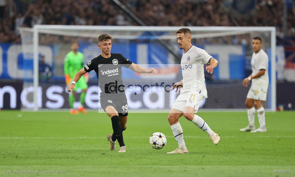 Eintracht Frankfurt, Olympique de Marseille, CL, Champions League, UEFA, Voetball, Sport, Le Football, Germany, Futbol, Fotball, Fussball, Deutschland, DFL, DFB, Calcio, 2022/23, Saison 2022/2023 - Bild-ID: 1025332 Eintracht Frankfurt, Olympique de Marseille, CL, Champions League, UEFA, Voetball, Sport, Le Football, Germany, Futbol, Fotball, Fussball, Deutschland, DFL, DFB, Calcio, 2022/23, Saison 2022/2023 - Bild-ID: 1025332