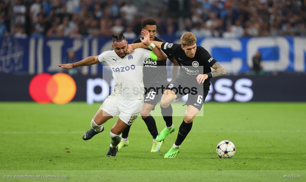 Eintracht Frankfurt, Olympique de Marseille, CL, Champions League, UEFA, Voetball, Sport, Le Football, Germany, Futbol, Fotball, Fussball, Deutschland, DFL, DFB, Calcio, 2022/23, Saison 2022/2023 - Bild-ID: 1025338 Eintracht Frankfurt, Olympique de Marseille, CL, Champions League, UEFA, Voetball, Sport, Le Football, Germany, Futbol, Fotball, Fussball, Deutschland, DFL, DFB, Calcio, 2022/23, Saison 2022/2023 - Bild-ID: 1025338
