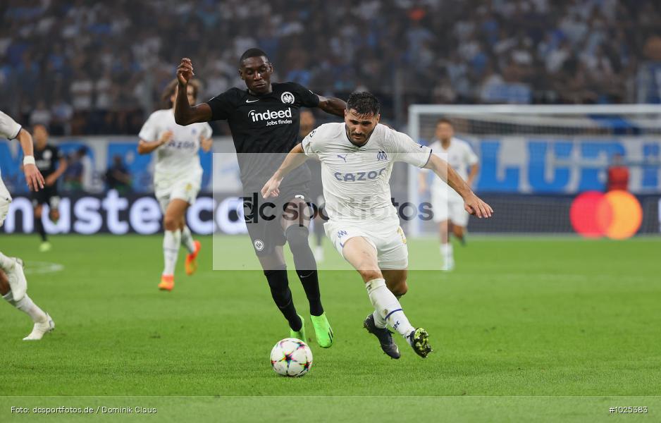 Eintracht Frankfurt, Olympique de Marseille, CL, Champions League, UEFA, Voetball, Sport, Le Football, Germany, Futbol, Fotball, Fussball, Deutschland, DFL, DFB, Calcio, 2022/23, Saison 2022/2023 - Bild-ID: 1025383 Eintracht Frankfurt, Olympique de Marseille, CL, Champions League, UEFA, Voetball, Sport, Le Football, Germany, Futbol, Fotball, Fussball, Deutschland, DFL, DFB, Calcio, 2022/23, Saison 2022/2023 - Bild-ID: 1025383