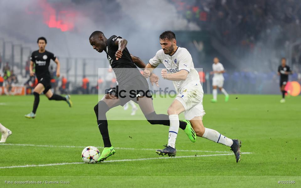 Eintracht Frankfurt, Olympique de Marseille, CL, Champions League, UEFA, Voetball, Sport, Le Football, Germany, Futbol, Fotball, Fussball, Deutschland, DFL, DFB, Calcio, 2022/23, Saison 2022/2023 - Bild-ID: 1025385 Eintracht Frankfurt, Olympique de Marseille, CL, Champions League, UEFA, Voetball, Sport, Le Football, Germany, Futbol, Fotball, Fussball, Deutschland, DFL, DFB, Calcio, 2022/23, Saison 2022/2023 - Bild-ID: 1025385