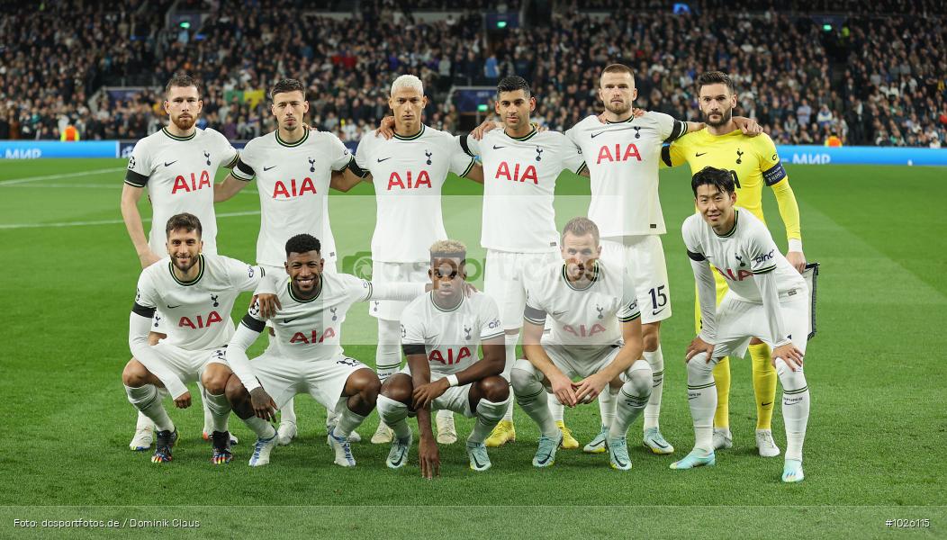 Tottenham Hotspur. Eintracht Frankfurt, CL, Champions League, UEFA, Voetball, Sport, Le Football, Germany, Futbol, Fotball, Fussball, Deutschland, DFL, DFB, Calcio, 2022/23, Saison 2022/2023 - Bild-ID: 1026115 Tottenham Hotspur. Eintracht Frankfurt, CL, Champions League, UEFA, Voetball, Sport, Le Football, Germany, Futbol, Fotball, Fussball, Deutschland, DFL, DFB, Calcio, 2022/23, Saison 2022/2023 - Bild-ID: 1026115