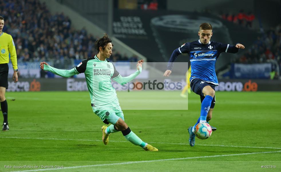 Hannover 96, SV Darmstadt 98, 2. Bundesliga, 2. Liga, Voetball, Sport, Le Football, Germany, Futbol, Fotball, Fussball, Deutschland, DFL, DFB, Calcio, 2022/23, Saison 2022/2023 - Bild-ID: 1027316