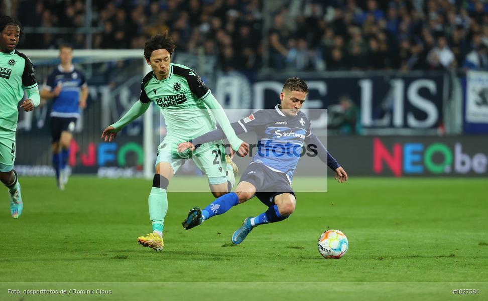 Hannover 96, SV Darmstadt 98, 2. Bundesliga, 2. Liga, Voetball, Sport, Le Football, Germany, Futbol, Fotball, Fussball, Deutschland, DFL, DFB, Calcio, 2022/23, Saison 2022/2023 - Bild-ID: 1027381