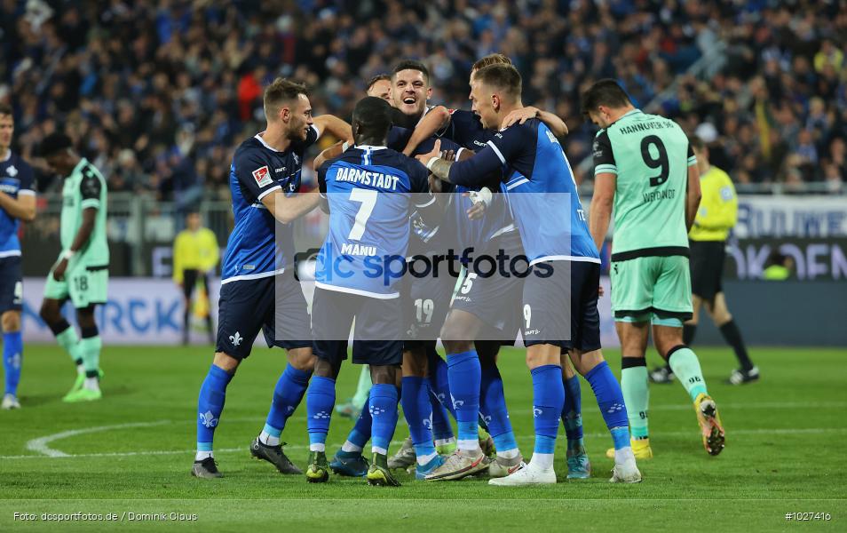 Hannover 96, SV Darmstadt 98, 2. Bundesliga, 2. Liga, Voetball, Sport, Le Football, Germany, Futbol, Fotball, Fussball, Deutschland, DFL, DFB, Calcio, 2022/23, Saison 2022/2023 - Bild-ID: 1027416