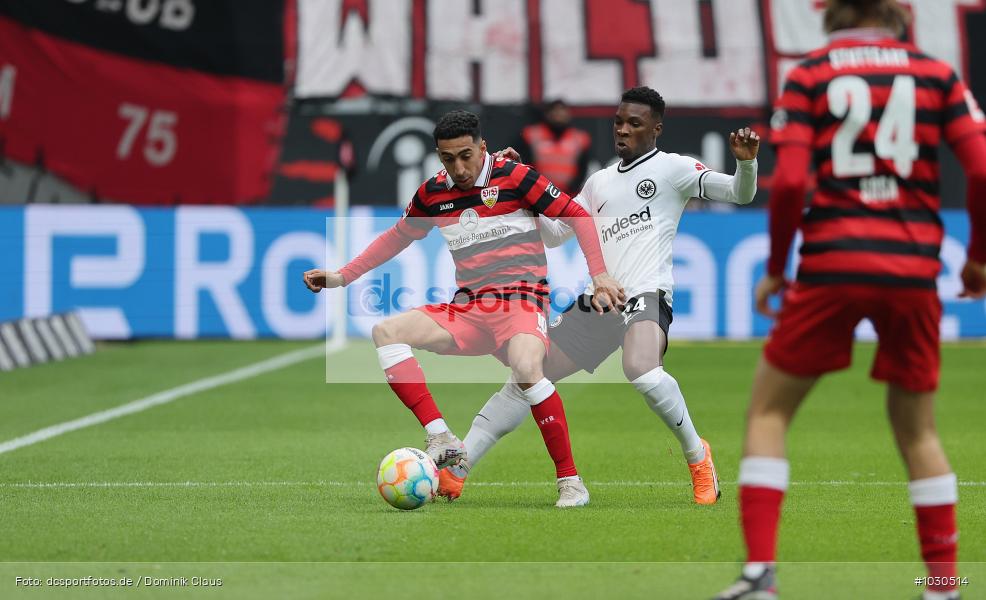 VfB Stuttgart, Eintracht Frankfurt, 1. Bundesliga, Bundesliga, Voetball, Sport, Le Football, Germany, Futbol, Fotball, Fussball, Deutschland, DFL, DFB, Calcio, 2022/23, Saison 2022/2023 - Bild-ID: 1030514 VfB Stuttgart, Eintracht Frankfurt, 1. Bundesliga, Bundesliga, Voetball, Sport, Le Football, Germany, Futbol, Fotball, Fussball, Deutschland, DFL, DFB, Calcio, 2022/23, Saison 2022/2023 - Bild-ID: 1030514