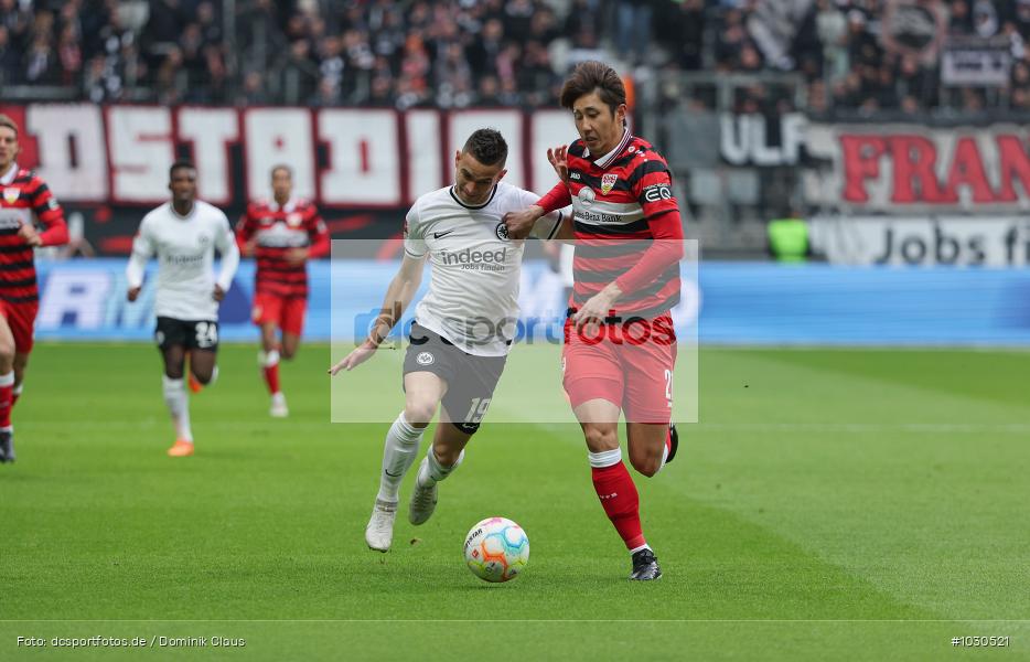 VfB Stuttgart, Eintracht Frankfurt, 1. Bundesliga, Bundesliga, Voetball, Sport, Le Football, Germany, Futbol, Fotball, Fussball, Deutschland, DFL, DFB, Calcio, 2022/23, Saison 2022/2023 - Bild-ID: 1030521 VfB Stuttgart, Eintracht Frankfurt, 1. Bundesliga, Bundesliga, Voetball, Sport, Le Football, Germany, Futbol, Fotball, Fussball, Deutschland, DFL, DFB, Calcio, 2022/23, Saison 2022/2023 - Bild-ID: 1030521