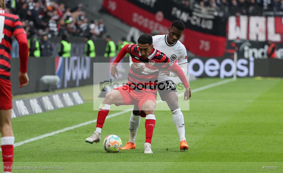 VfB Stuttgart, Eintracht Frankfurt, 1. Bundesliga, Bundesliga, Voetball, Sport, Le Football, Germany, Futbol, Fotball, Fussball, Deutschland, DFL, DFB, Calcio, 2022/23, Saison 2022/2023 - Bild-ID: 1030531 VfB Stuttgart, Eintracht Frankfurt, 1. Bundesliga, Bundesliga, Voetball, Sport, Le Football, Germany, Futbol, Fotball, Fussball, Deutschland, DFL, DFB, Calcio, 2022/23, Saison 2022/2023 - Bild-ID: 1030531