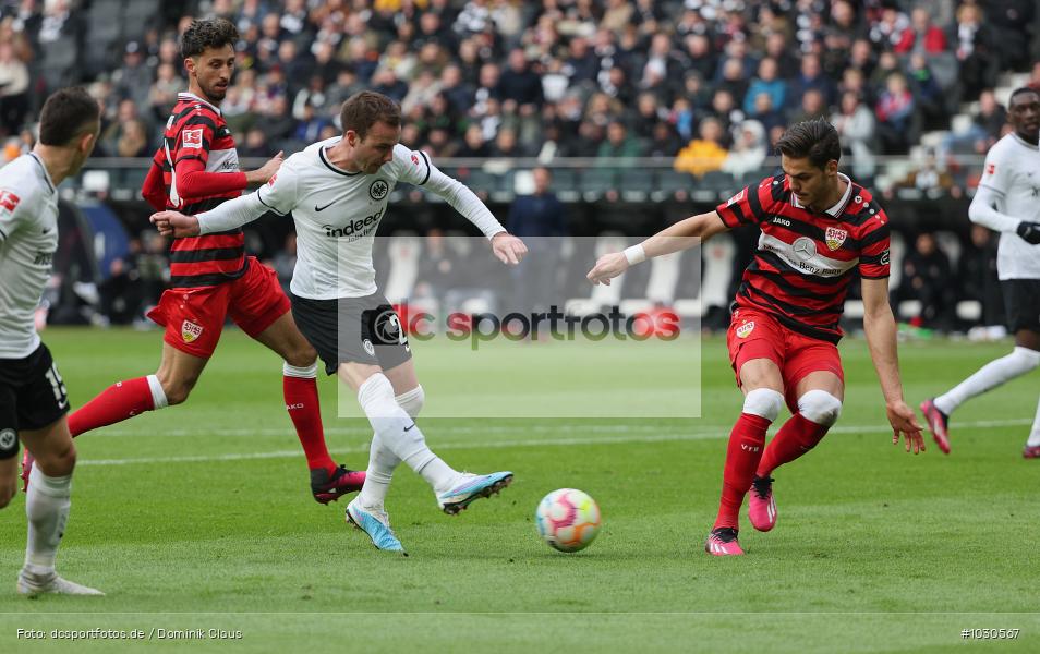 VfB Stuttgart, Eintracht Frankfurt, 1. Bundesliga, Bundesliga, Voetball, Sport, Le Football, Germany, Futbol, Fotball, Fussball, Deutschland, DFL, DFB, Calcio, 2022/23, Saison 2022/2023 - Bild-ID: 1030567 VfB Stuttgart, Eintracht Frankfurt, 1. Bundesliga, Bundesliga, Voetball, Sport, Le Football, Germany, Futbol, Fotball, Fussball, Deutschland, DFL, DFB, Calcio, 2022/23, Saison 2022/2023 - Bild-ID: 1030567