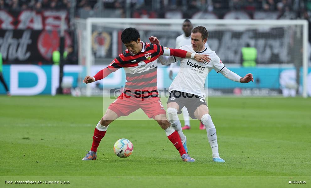 VfB Stuttgart, Eintracht Frankfurt, 1. Bundesliga, Bundesliga, Voetball, Sport, Le Football, Germany, Futbol, Fotball, Fussball, Deutschland, DFL, DFB, Calcio, 2022/23, Saison 2022/2023 - Bild-ID: 1030606 VfB Stuttgart, Eintracht Frankfurt, 1. Bundesliga, Bundesliga, Voetball, Sport, Le Football, Germany, Futbol, Fotball, Fussball, Deutschland, DFL, DFB, Calcio, 2022/23, Saison 2022/2023 - Bild-ID: 1030606