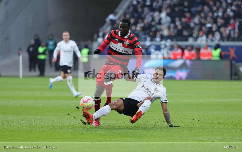 VfB Stuttgart, Eintracht Frankfurt, 1. Bundesliga, Bundesliga, Voetball, Sport, Le Football, Germany, Futbol, Fotball, Fussball, Deutschland, DFL, DFB, Calcio, 2022/23, Saison 2022/2023 - Bild-ID: 1030621 VfB Stuttgart, Eintracht Frankfurt, 1. Bundesliga, Bundesliga, Voetball, Sport, Le Football, Germany, Futbol, Fotball, Fussball, Deutschland, DFL, DFB, Calcio, 2022/23, Saison 2022/2023 - Bild-ID: 1030621